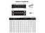 Dual Row Strip Screw Terminal Block Fixed Wiring Board Wire Connector Carousel 8