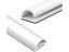 White Black D Channel Cable Raceway On Wall Cord Cover Self Adhesive Cable Kit Carousel 3