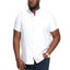 D555 Mens James Big Tall Short Sleeve Oxford Shirt - White - 8XL Carousel 1