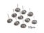 10pcs/set 22mm Stainless Steel Wire Wheel Brush Dremel Rotary Tool For Mini Carousel 4