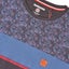 Lambretta Mens Paisley Panel Short Sleeve T-Shirt - Navy - S Carousel 2