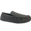 Farah Mens Fawsley Cushioned Faux Fur Moccasin Slippers - Charcoal - 11-12 UK Carousel 1