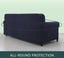 Sofa Cover High Stretch Couch Cover Two Seat-Blue Carousel 5