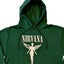 Nirvana Hoodie Angelic Mono Band logo new Official Unisex Green Pullover Carousel 2