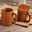 Wooden Cup Wood Coffee Tea Beer Juice Milk Water Mug Coffee Beer Mug Carousel 6