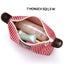 Travel Portable Bag Striped Folding Dumplings Shape Wash Bags for Carousel 4