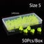 50Pcs/Box Lightweight Accessories With Slots Sleeves Tool Durable Carousel 1