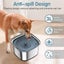 3L Dog Water Bowl 101oz Stainless Steel Dog Bowl No Spill Large Capacity Carousel 1