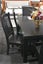 PurePine# NZ Pine Dining Suite | 1M Square Table&4 Chairs | Black color Carousel 4