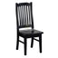 PurePine# NZ Pine Dining Suite | 1M Square Table&4 Chairs | Black color Carousel 6