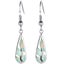 925 Sterling Silver Opal Drop Earrings "Leland" (White) Carousel 1