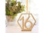 Wooden Table Numbers Hexagon With Holder Base For Wedding Events Supplies Carousel 5