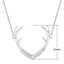 925 Sterling Silver Opal Deer Antler Necklace "Kelby" (Blue) Carousel 6