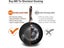 12.5" Traditional Carbon Steel Wok Pan With Lid For All Stoves Carousel 6