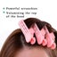 4 Pcs Pink Natural Fluffy Curly Hair Clip Plastic Loose Hair Root Air Carousel 3