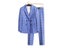 Groom Wedding Dress Fall New Sky Blue Check Double Breasted Two Piece Top And Carousel 6