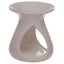 Ceramic Oil and Wax Burner - White Tear Drop (10.5cm) Carousel 3