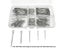 175Pcs Assorted Sizes Zinc Plated Steel Cotter Fixings Set BU1894 Carousel 2