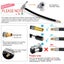 Car Bike Tire Air Inflator Hose Inflatable Pump Extension Tube Carousel 6