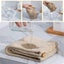 Microfiber Hair Towel,Care Cap with Button,Super Absorbent Hair Towel Carousel 5