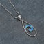 925 Sterling Silver Koru Opal Pendant Necklace "Mirene" (Blue) Carousel 4