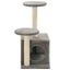 vidaXL Cat Tree with Sisal Scratching Posts 60 cm Grey Carousel 5