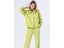 GCAROL Women Tracksuits Velvet Jacket Pants Oversized Coat Elastic Waist Carousel 4
