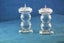 Stunning Swarovski Crystal 2 Faceted Ball Pillar Candle Holders with Spike Top#1 Carousel 2
