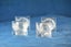 Stunning Swarovski Crystal 2 Faceted Ball Pillar Candle Holders with Spike Top#1 Carousel 3