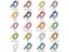 10PK Compatible Dymo 3D Embossing Label Tape Plastic Adhesive Sticker Tape For Carousel 4