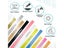 10PK Compatible Dymo 3D Embossing Label Tape Plastic Adhesive Sticker Tape For Carousel 5