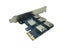4 Slots PCI-E 1 To 4 PCI Express 16X Slot External Riser Card Adapter Board Carousel 5