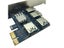 4 Slots PCI-E 1 To 4 PCI Express 16X Slot External Riser Card Adapter Board Carousel 7