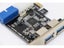 New USB 3.0 PCI-E Expansion Card Adapter External 2 Port USB3.0 Hub Internal Carousel 8