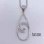 925 Sterling Silver Koru Opal Pendant Necklace "Mirene" (Blue) Carousel 7
