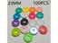 100PCSMushroom Hole Binding Buckle 23mm Color Love Plastic Disc Ring Binder Carousel 10