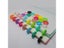 100PCSMushroom Hole Binding Buckle 23mm Color Love Plastic Disc Ring Binder Carousel 11