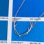 925 Sterling Silver Opal Deer Antler Necklace "Kelby" (Blue) Carousel 2