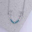 925 Sterling Silver Opal Deer Antler Necklace "Kelby" (Blue) Carousel 7