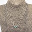 925 Sterling Silver Opal Deer Antler Necklace "Kelby" (Blue) Carousel 4
