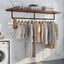 Industrial Pipe Wall Mounted Garment Rack Carousel 3