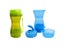 2X Pet Food Container Water Bottle Pet Treats Dispenser Dog Feeder Blue Green Carousel 1