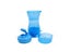 2X Pet Food Container Water Bottle Pet Treats Dispenser Dog Feeder Blue Green Carousel 3