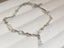 Pearls Irregular Design Bracelet White Gold Plated Platinum CZ Bracelet Carousel 1