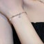 Pearls Irregular Design Bracelet White Gold Plated Platinum CZ Bracelet Carousel 3