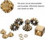 Pure Brass Cube Gears Linkage Anti-anxiety Fidget Spinner Toy,metal Diy Edc Medi Carousel 3