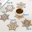 Coaster Placemat Coffee Coasters Wooden snowflake *Over Stocked* Carousel 3