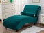 Chaise Lounge Cover Stretch Slipcover Armless Lounge Cover Sofa Cover Green Carousel 2