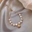 Bracelet Fresh Water Pearls Shell Pendant Yellow Gold Plated Adjustment Carousel 4