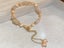 Bracelet Baroque Fresh Water Pearls Rose Quartz Yellow Gold Plated Adjustment Carousel 1